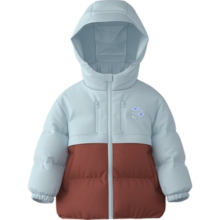 【三防】papa爬爬冬季儿童羽绒服男女童加厚保暖防风外出派克服