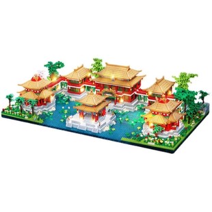 兼容乐高北京圆明园故宫积木天安门建筑系列模型拼图男孩拼装玩具
