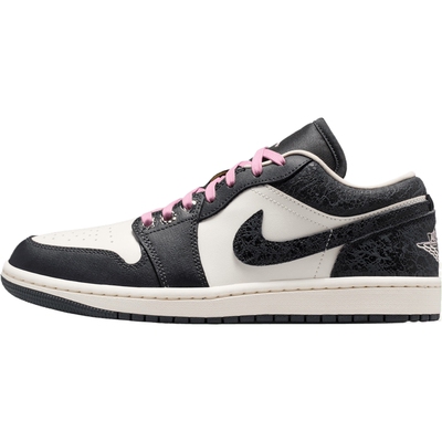 NIKE耐克女子AJ1黑白粉复古低帮休闲板鞋运动篮球鞋II0595-001