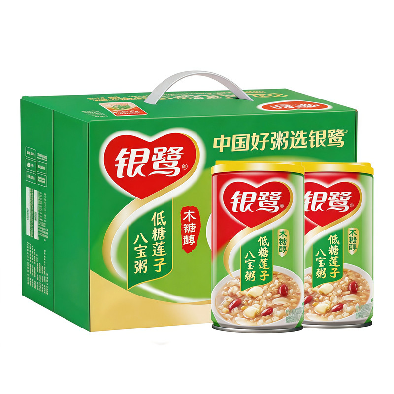 银鹭低糖八宝粥360g*12罐整箱