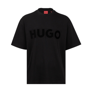 Hugo Boss雨果-博斯男反光logo全棉短袖T恤男士2026年春夏新款XY