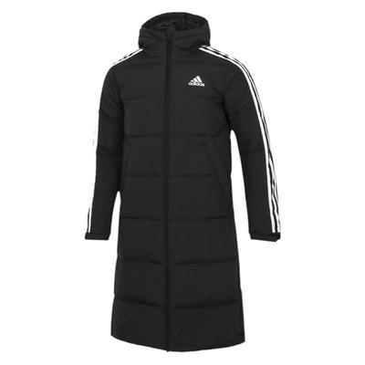 阿迪达斯防风保暖连帽羽绒服外套