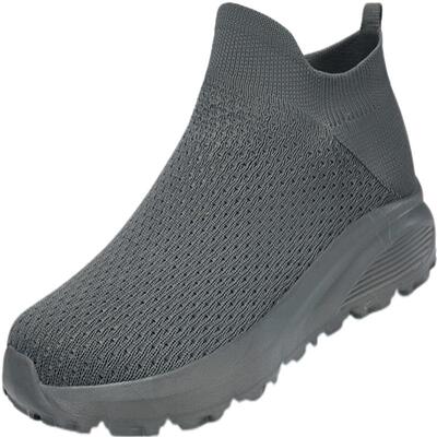 一脚蹬男鞋春季飞织运动休闲鞋大脚骨脚肿鞋宽松宽脚健步鞋爸爸鞋