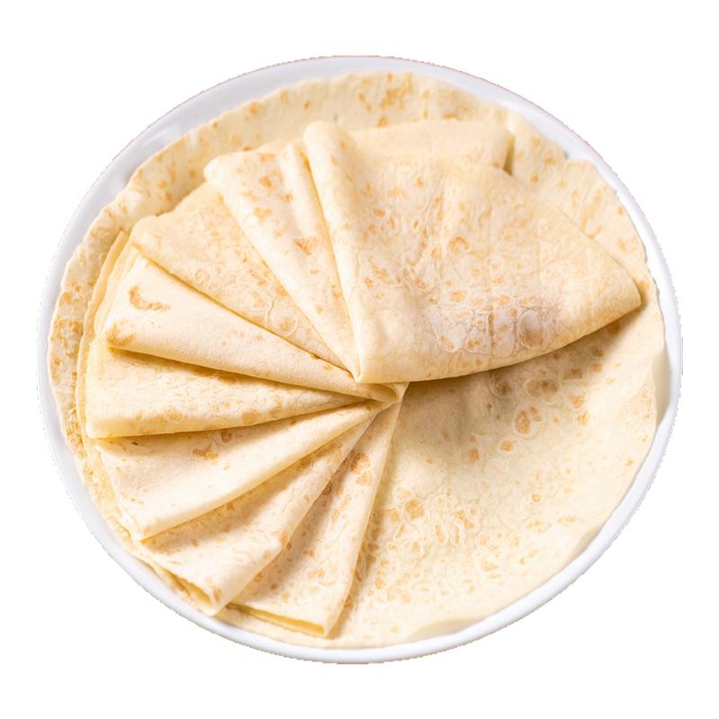 铁棍山药春饼手工烫面烙馍山东春饼薄饼皮商用即食卷饼早餐饼