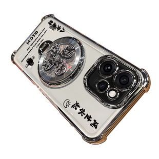 适用opporeno15手机壳reno15pro保护oppo硅胶套5g带镜头膜全包四角气囊防摔PLW110透明PLV软男女155g新款支架