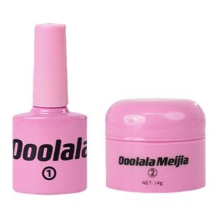 Ooolala Meijia美甲胶穿戴甲底胶专用固态胶甲片贴片胶果冻胶套装