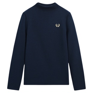 Navigare意大利小帆船男童打底衫秋冬装儿童半高领内搭长袖T恤