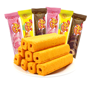 纳宝帝丽芝士玉米棒威化饼干单独小包装办公室小零食休闲小吃食品