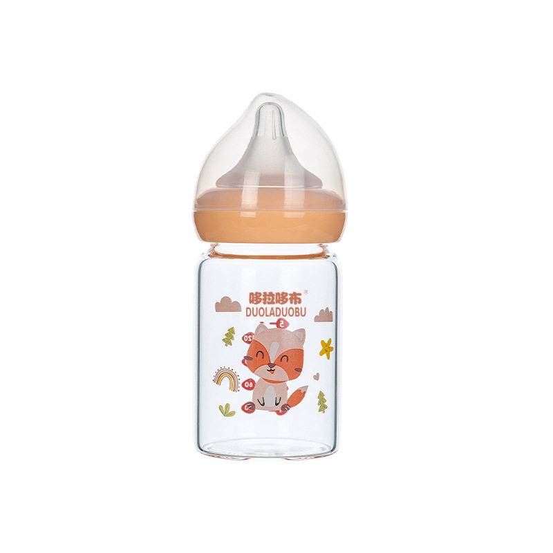 宽口径玻璃奶瓶180ml毫升