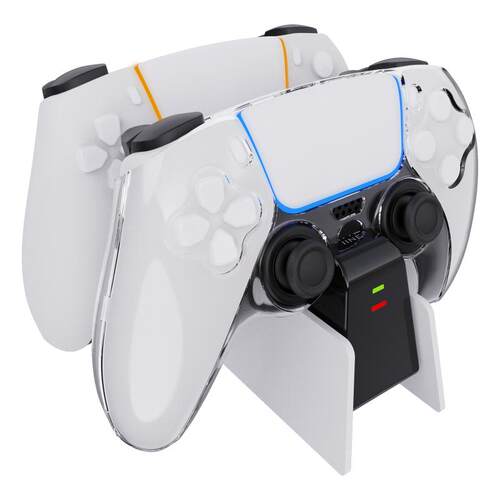 良值(IINE)适用索尼PS5手柄充电座 PS5双手柄座充 Playstation无线精英手柄充电器 游戏机PS5配件周边