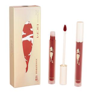 蕾琪丝韵羽感唇釉柔雾哑光滋润贴唇不易掉色提升气色显白国风彩妆