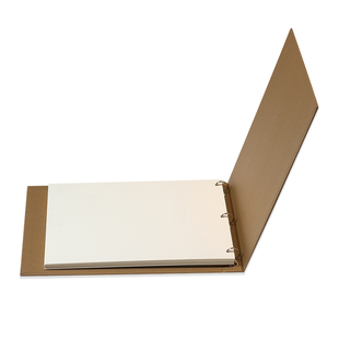 覆膜牛皮纸防水A3a4文件夹2孔3孔4孔活页夹横版外壳资料样本画册