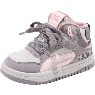 abckids女童鞋子儿童板鞋棉鞋冬季新款男童加绒童鞋中小童休闲鞋