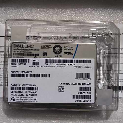 【请询价】DELL EMC P4510 2T 企业级固态硬盘 U.2