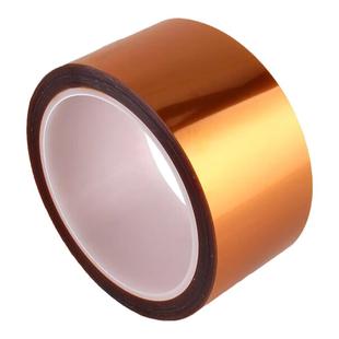 双面金手指胶带PI聚酰亚胺胶带茶色耐高温双面胶带高粘度耐热抗高温双面胶纸无痕不残胶SMT回炉焊双面离尘膜
