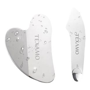 Texamo/黛末粉底铲化妆调色板面膜刷粉底液刮刀曲面挖勺不锈钢