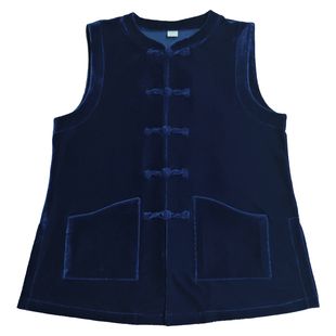新款太极马甲女士秋冬季加厚金丝绒太极服坎肩八段锦练功外搭男款