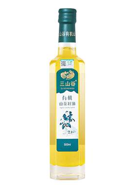 有机山茶油500ml冷轧纯正三山谷