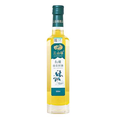 有机山茶油500ml冷轧纯正三山谷