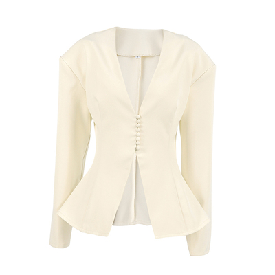 女士外套长袖精致收腰时尚上衣