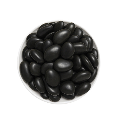 黑色鹅卵石天然雨花石园林造景石