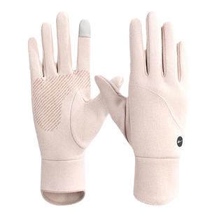 回力防风德绒手套女冬季防寒保暖内胆骑行电动车防滑手套女可触屏