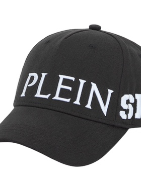 PLEIN SPORT 2026年男士帽子时尚字母棒球帽鸭舌帽