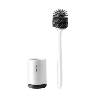 马桶刷无死角家用洗厕所硅胶刷子置物架挂墙式坐便清洁卫生间套装