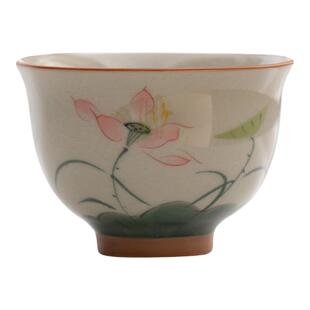 JOJO'S L. PD.紫泉涧.陶瓷茶杯礼袋装荷花品茗杯功夫茶具 | 渔讯