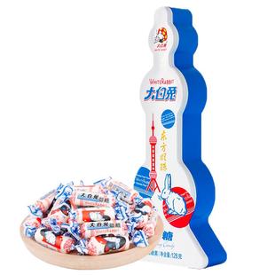 大白兔东方明珠礼盒装奶糖128g送伴手礼物结婚庆喜糖儿童零食上海