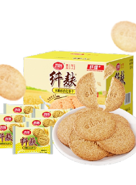 思朗纤麸粗粮饼干木糖醇花生味