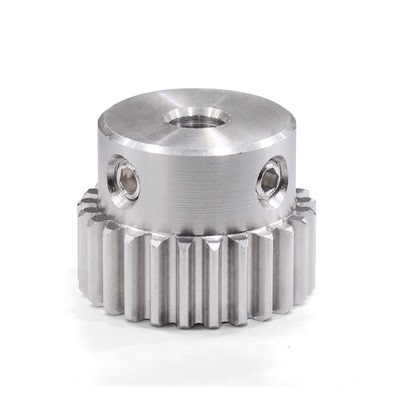 304不锈钢正齿轮1模24齿带凸台阶