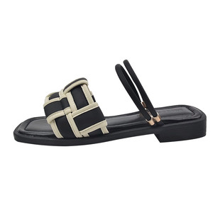 法式仙女风平底凉鞋女夏时尚配裙子气质2026新款爆款百搭罗马凉拖