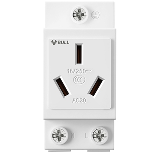 公牛数据化导轨插座10A二三插16A四五孔LAC30配电箱断路器辅助器