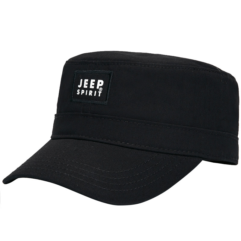 jeep户外休闲风中老年平顶帽新品