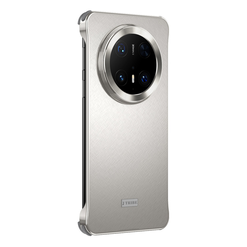 适用华为mate60pro手机壳无边框超薄新款合金mate70pro高级外壳pro+镜头保护四角硅胶防摔散热高颜色保护套