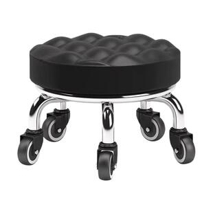 万向轮小凳子家用滑轮矮凳椅子儿童学步矮凳美甲美缝凳小板凳圆凳