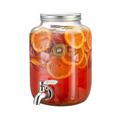 玻璃酵素mason甜品台环保果汁罐