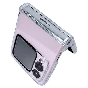 梵柔 适用华为novaflip手机壳新款novaSFlip小折叠屏全包n0vaFlip壳膜一体中轴铰链保护套透明斜挎链带挂绳女