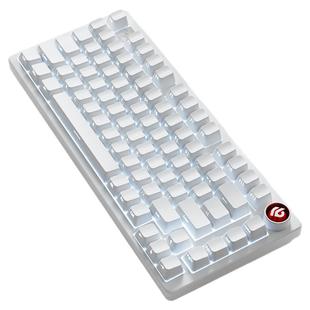 LEOBOG Hi75C纯白侧刻铝坨坨机械键盘75配列铝合金套件石子音键盘