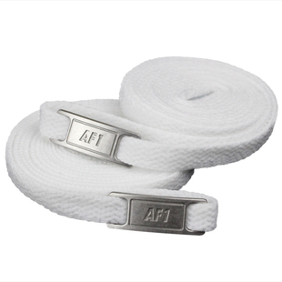 送金属牌 适配耐克nike空军一号原装AF1低帮鞋带aj白色diy装饰扁