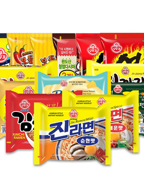 韩国进口不倒翁单袋装拉面方便面