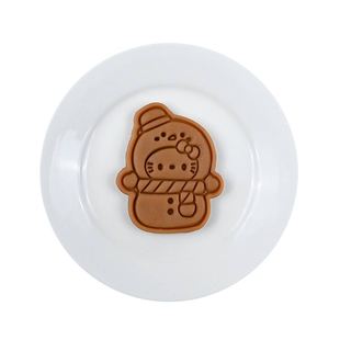 kt猫圣诞节卡通饼干模具hellokitty圣诞曲奇糖霜立体按压烘焙工具