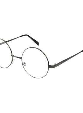 天然水晶石头眼镜复古太阳镜圆框开车司机正品无色石头镜清凉养眼