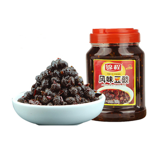 湖南平江特产锦程风味豆豉1000g拌饭作料调味品下饭菜香辣豆豉
