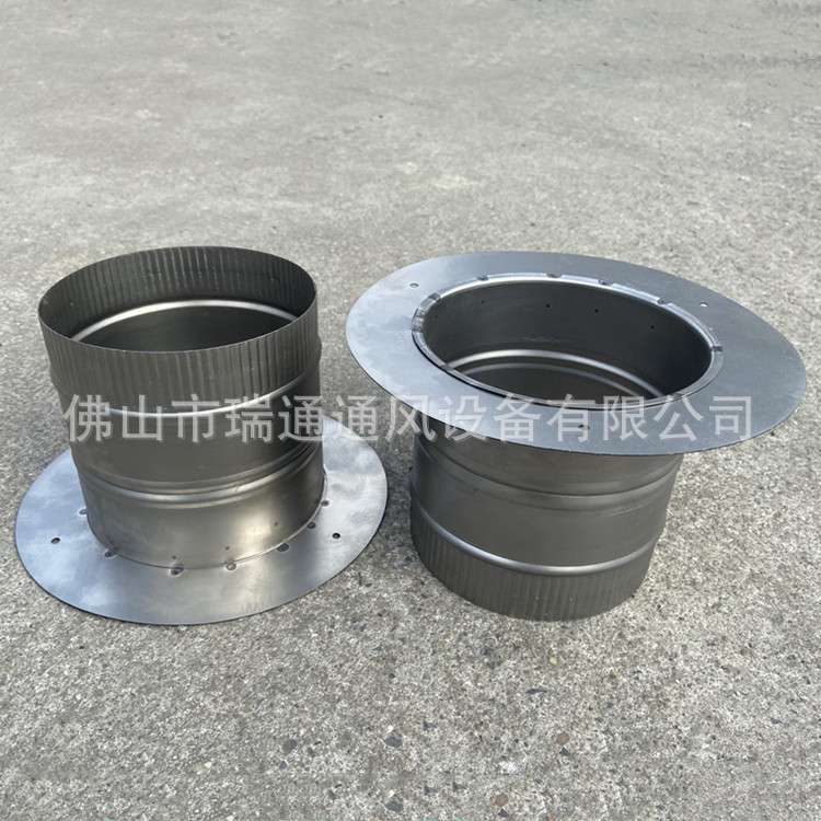 东莞风管加工 螺旋通风管道304不锈钢排风管配件法兰接口