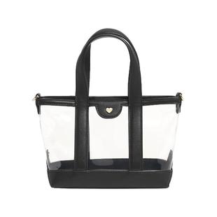 Stoney Clover Lane Clear Mini Tote黑透拼接手提包REVOLVE