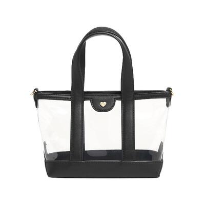 Stoney Clover Lane Clear Mini Tote黑透拼接手提包REVOLVE
