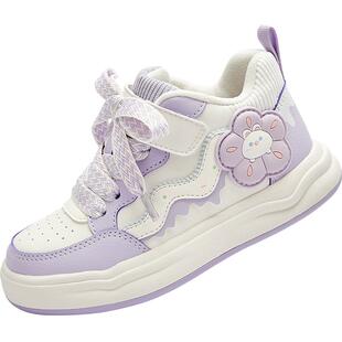 巴拉巴拉童鞋儿童板鞋女童运动鞋子小白鞋2025秋冬休闲鞋甜美透气