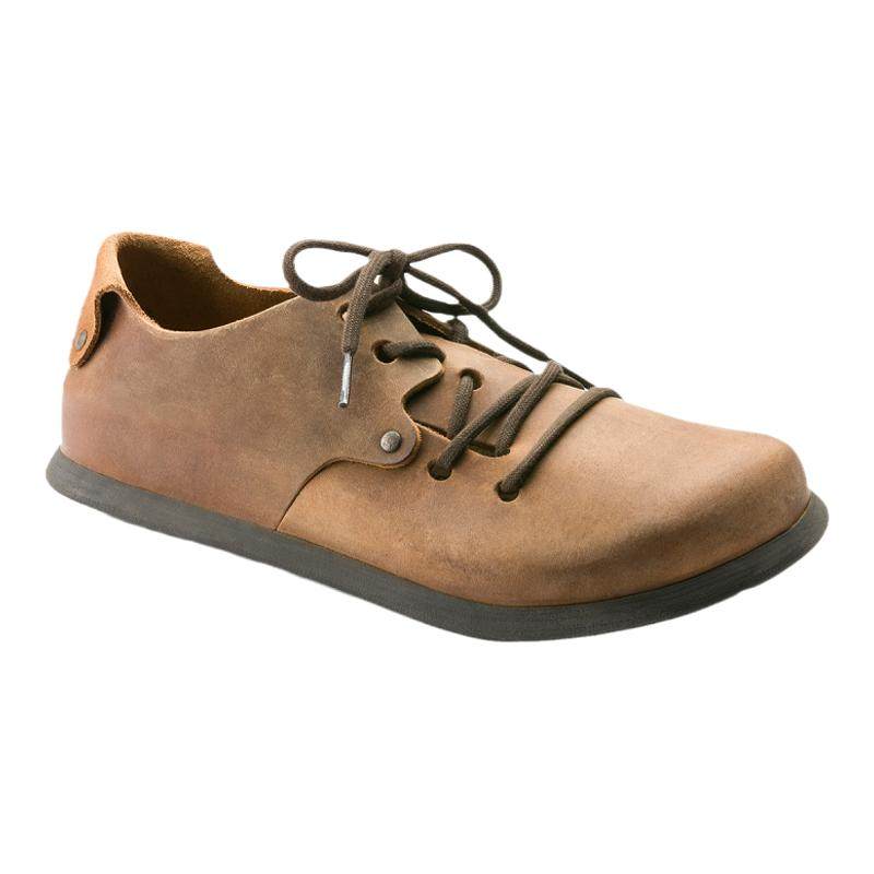 BIRKENSTOCK勃肯德国进口男女款涂油皮复古Montana低帮系带休闲鞋